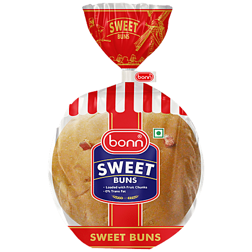 Buy Bonn Bread Sweet Bun Frutilicious With Fruit Chunks Zero Trans Fat Online At Best Price