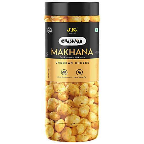 Buy Jk Chaskaah Makhana Cheddar Cheese Dry Roasted Zero Cholesterol Online At Best Price Of