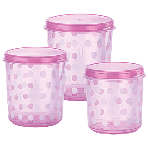 Buy Home One Airseal Pink Plastic Container 840 ml (Set of 3) Online at  Best Prices in India - JioMart.