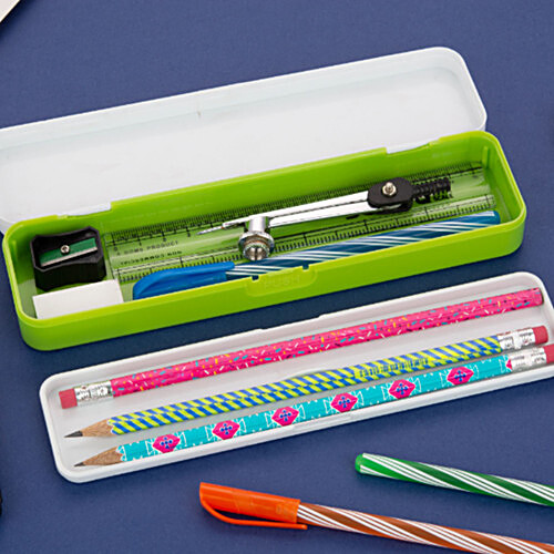 Buy Hazel Active Plastic Pencil Box - Durable, Lightweight, Green ...