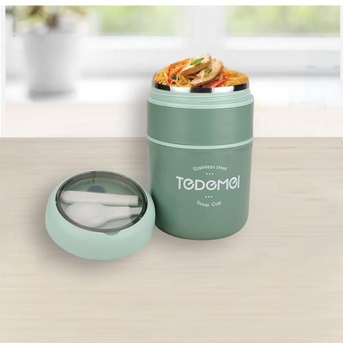 Buy Tedemei Lunch Box - Stainless Steel Interior, 2 Compartment