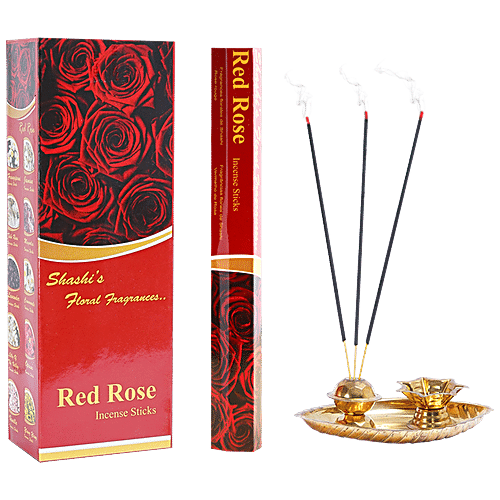 Buy Shashi Red Rose Agarbatti/Incense Sticks Online at Best Price of Rs ...