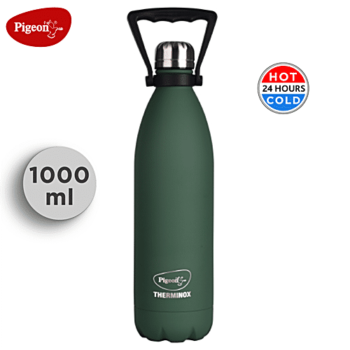 Buy 24 Hours Hot or Cold Insulated Flask (1.0 Ltr) + 2 Double Wall Cup with  Lid Online at Best Price in India on