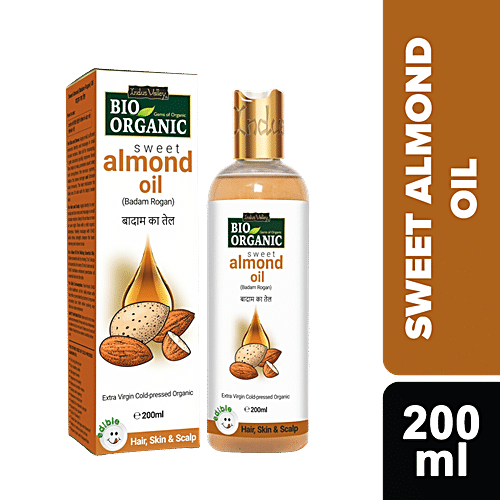 Buy Indus Valley Bio Organic Roghan Badam Sweet Almond Oil Organic