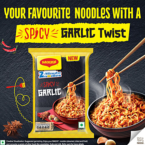 Buy Maggi 2 Minute Spicy Garlic Noodles Online At Best Price Of Rs 80