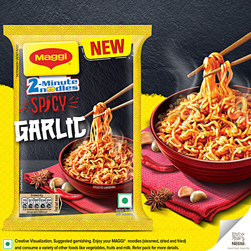 Buy Maggi 2 Minute Spicy Garlic Noodles Online At Best Price Of Rs 80