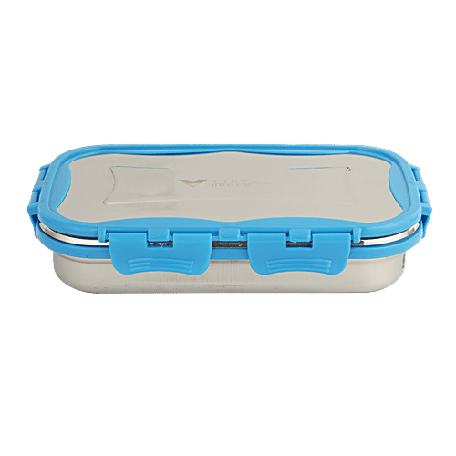 Buy Virtue Signature Stainless Steel Lunch Box Big With Spoon - Blue ...