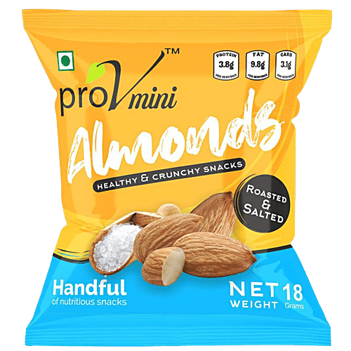 Buy ProV Mini Almonds - Roasted & Salted Online at Best Price of Rs 24. ...