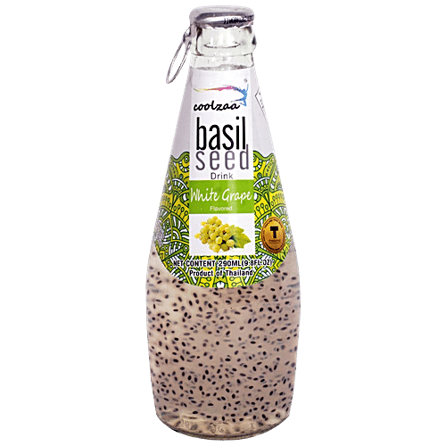 Coolzaa White Grape Basil Seed Drink 290 ml