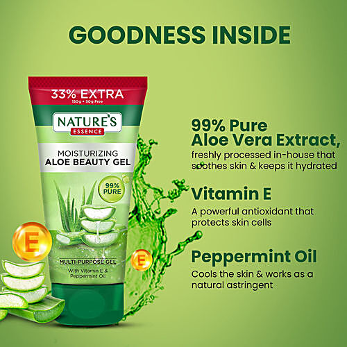 Buy Natures Essence Moisturizing Aloe Beauty Gel Online at Best Price 