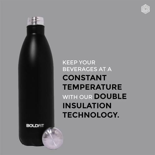 Boldfit Water Bottles Stainless Steel Water Bottle 1 Litre Steel Water  Bottles for School, Office, H…See more Boldfit Water Bottles Stainless  Steel