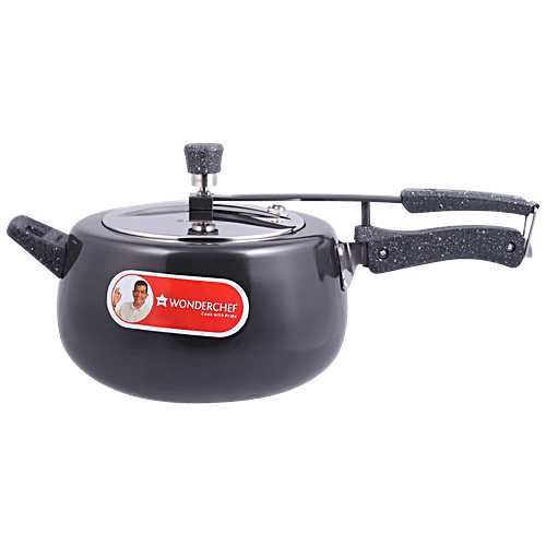 Wonderchef Taurus Hard Anodized Pressure Cooker Non Stick Induction Friendly 5 l