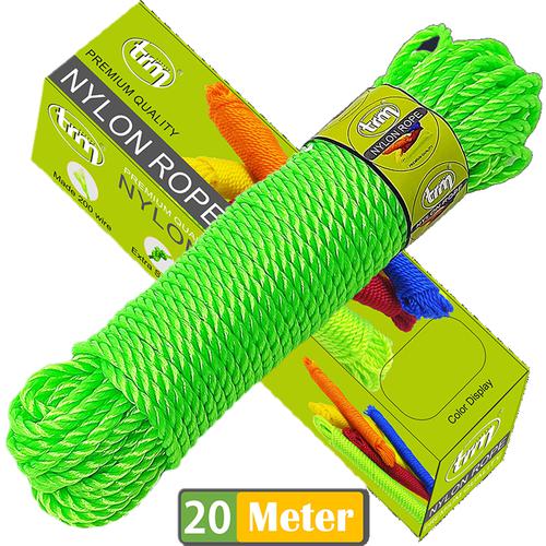 Trm Nylon Rope - 20 m, Green, Premium Quality, 1 pc