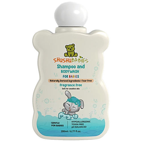 Buy ShuShu Babies Fragrance Free Shampoo & Body Wash For Babies With