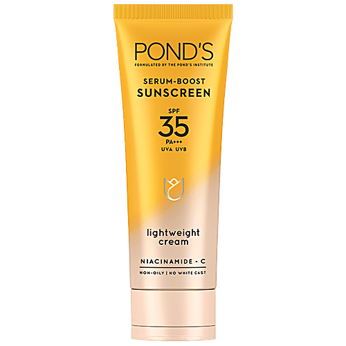 Buy Ponds Serum-Boost Sunscreen Lightweight Cream SPF 35 PA+++ Online ...