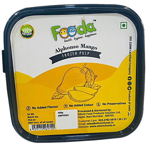 Buy Fooda Alphonso Mango Pulp Frozen Fresh Online At Best Price Of Rs 235 Bigbasket