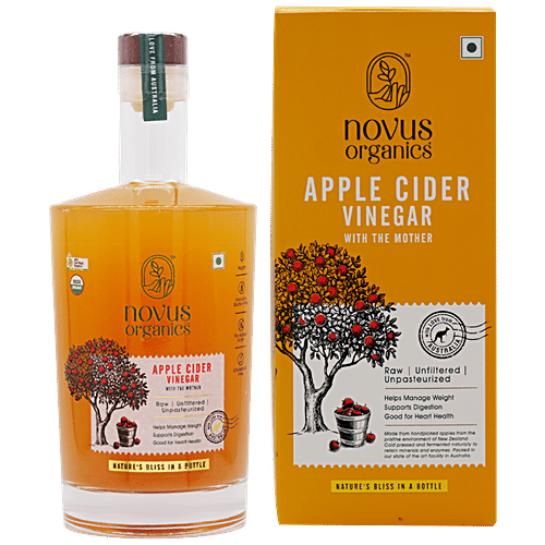 Buy Novus Organics Apple Cider Vinegar With The Mother Raw