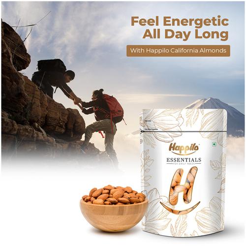 Happilo Essentials California Almonds, 200 g (Pack of 5) Cholesterol Free, Gluten Free, Non-GMO, Pure & Natural