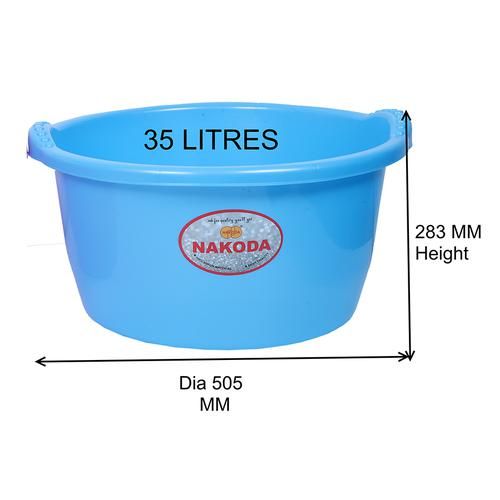 Buy Nakoda Tub Assorted Colour Modern 35 L Online At Best Price of