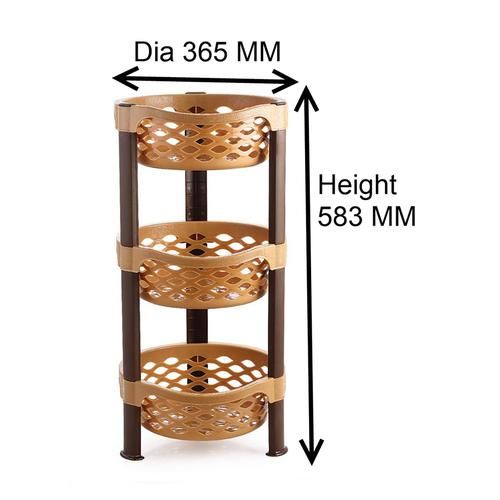 Buy Nakoda Plastic Kitchen Rack/Kitchen Stand - Rectangular, 3 Tier, Expo  Online at Best Price of Rs 589 - bigbasket