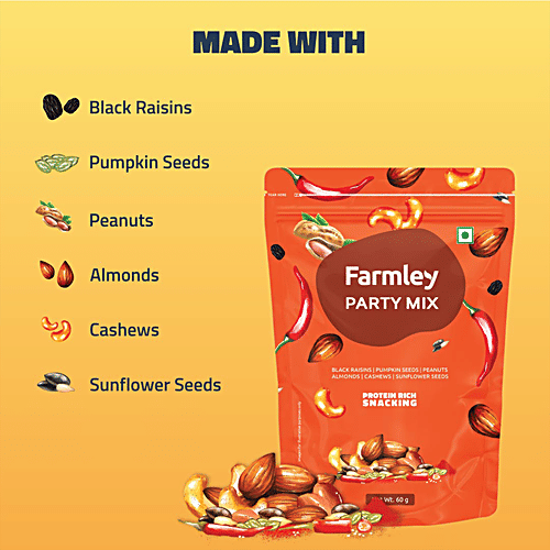 Buy Farmley Party Mix - Mixed Nuts, Healthy Snacks Contains Mixed Dry 