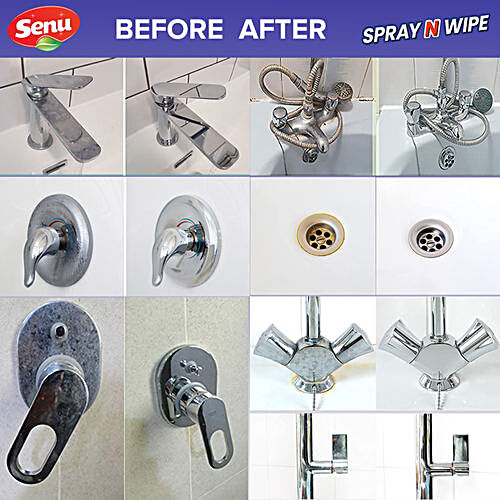 Buy SENU Spray N Wipe Tap Cleaner & Shiner 600ml