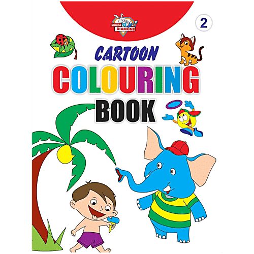 Buy Junior Diamond Cartoon Colouring Book - 2, For Kids, 16 Pages ...