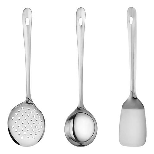 40311712 1 Petals Stainless Steel Spatula Cooking Serving Spoon Set 