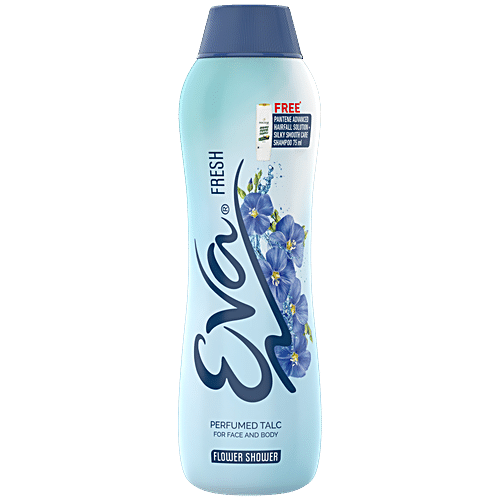 Buy Eva Fresh Perfumed Talc - Flower Shower, For Face & Body Online At 