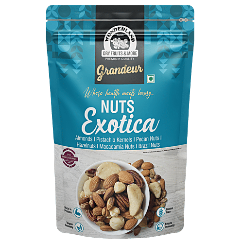 Buy Wonderland Foods Nuts Exotica Mix - Almonds, Pistachio, Pecan ...