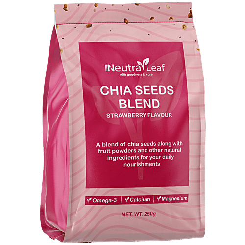 Buy NeutraLeaf Chia Seeds Blend - Strawberry Flavour Online at Best ...