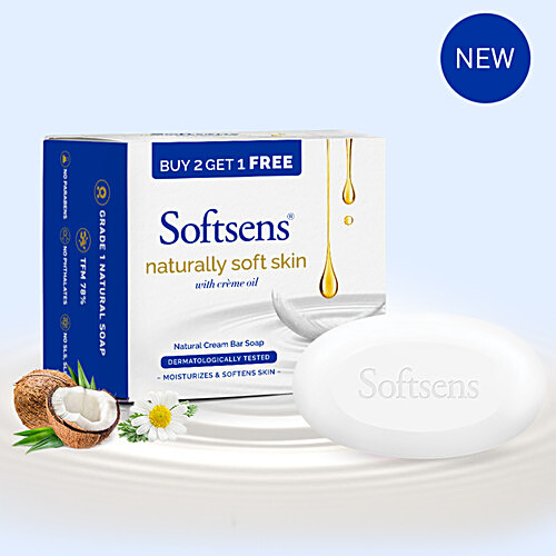 Buy Softsens Naturally Soft Skin Cream Bar Soap - With Creme Oil Online ...