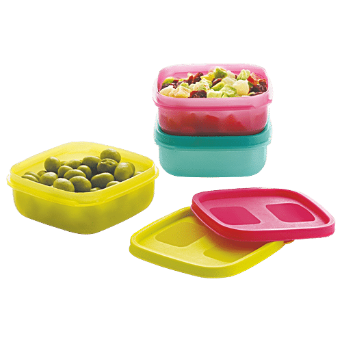 Buy Mastercook PP-151 Container Set - Plain, Multicolour Online at Best ...