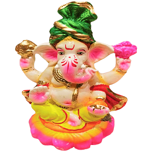 Buy CS Ganapathi Ganesha Idol Murti 12.7 cm x 6.35 cm Online at Best ...