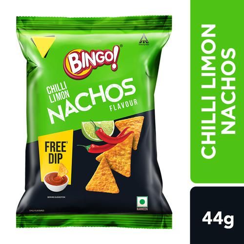 Buy Bingo Nachos - Chilli Limon Flavour Online at Best Price of Rs 17 -  bigbasket