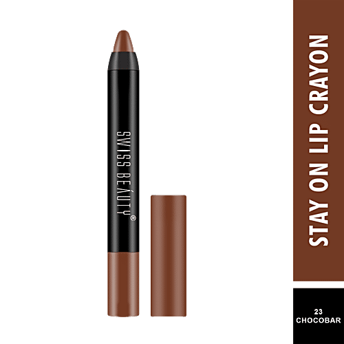 Buy Swiss Beauty Non Transfer Matte Crayon Lipstick Online at Best ...