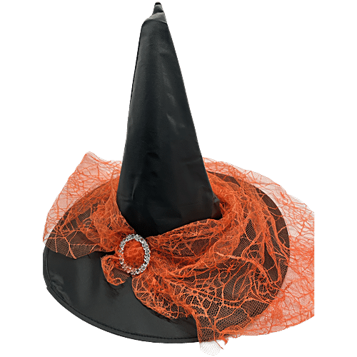 Buy Kostume Halloween Cosplay Witch Hat With Scarf Online at Best Price ...