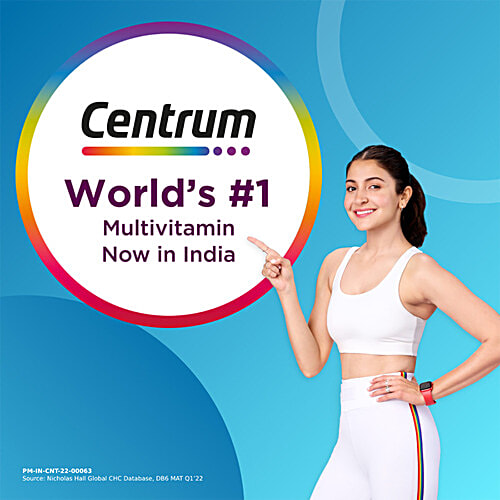 Centrum Men With Grape Seed Extract, Vitamin C & 22 Vital Nutrients For Overall Health, Strong Muscles & Immunity, 30 pcs  World's No.1 Multivitamin