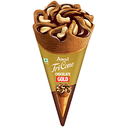 Buy Amul Gold Tri Cone Chocolate Ice Cream Online at Best Price of Rs ...