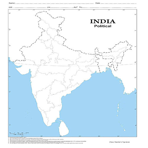 Buy CS India Political Map Online at Best Price of Rs 50 - bigbasket