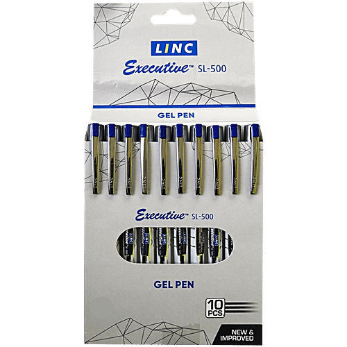 Buy Linc Executive Gel Pen - SL 500, Blue Online at Best Price of Rs ...