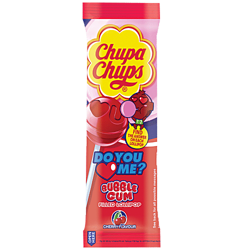 Buy Chupa Chups Lollipop - Assorted Gum-Filled Lollipop, Display Hanger ...