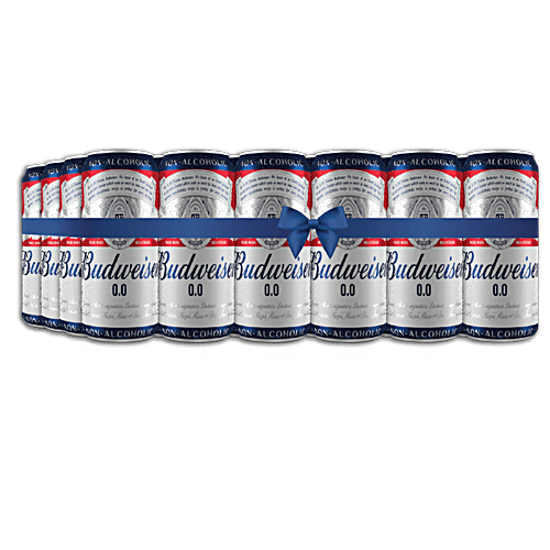 Buy Budweiser 0.0 0.0 Non Alcoholic Beer Online At Best Price Of Rs ...