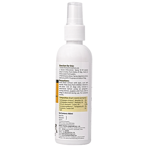 Buy Strategi Yespray Dog Spray 100 Ml Pouch Online At Best Price of Rs ...