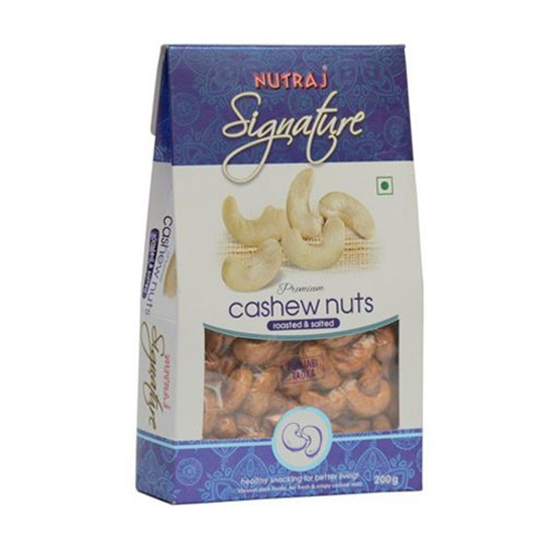 Buy Nutraj Signature Cashews Punjabi Tadka Roasted Salted 200 Gm Carton ...