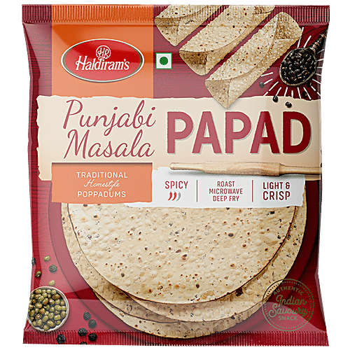 Buy Haldirams Papad Punjabi Del 200 Gm Pouch Online at the Best Price ...