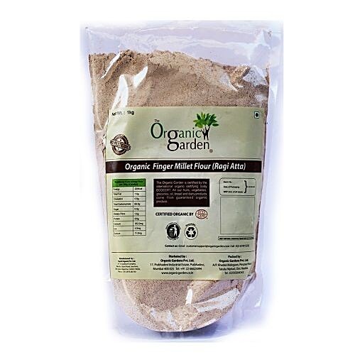 Buy Organic Garden Flour Finger Millet Ragi Atta Nachni Peet 2 Kg Poly ...