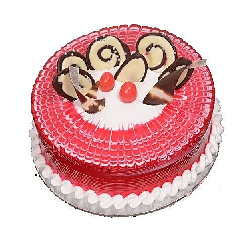 Buy Flying Cakes Fresh Cake - Strawberry, Eggless Online at Best Price