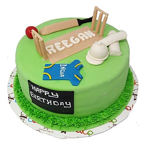 Buy Cake Square Designer Cakes - Cricket Ground Theme, Strawberry ...