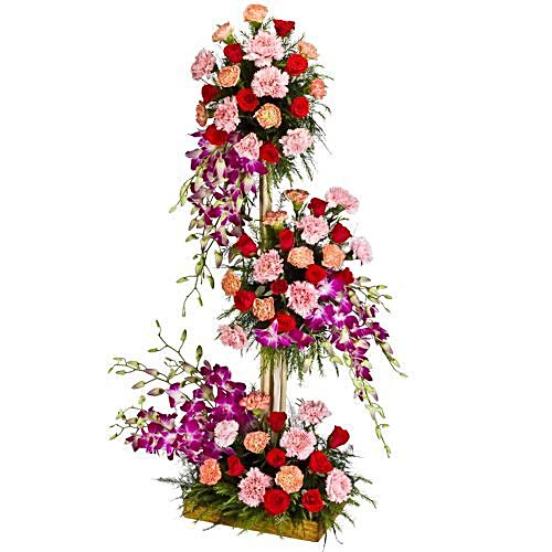 Buy Right Florist Flower Bouquet - Three Tier Arrangement Online at ...